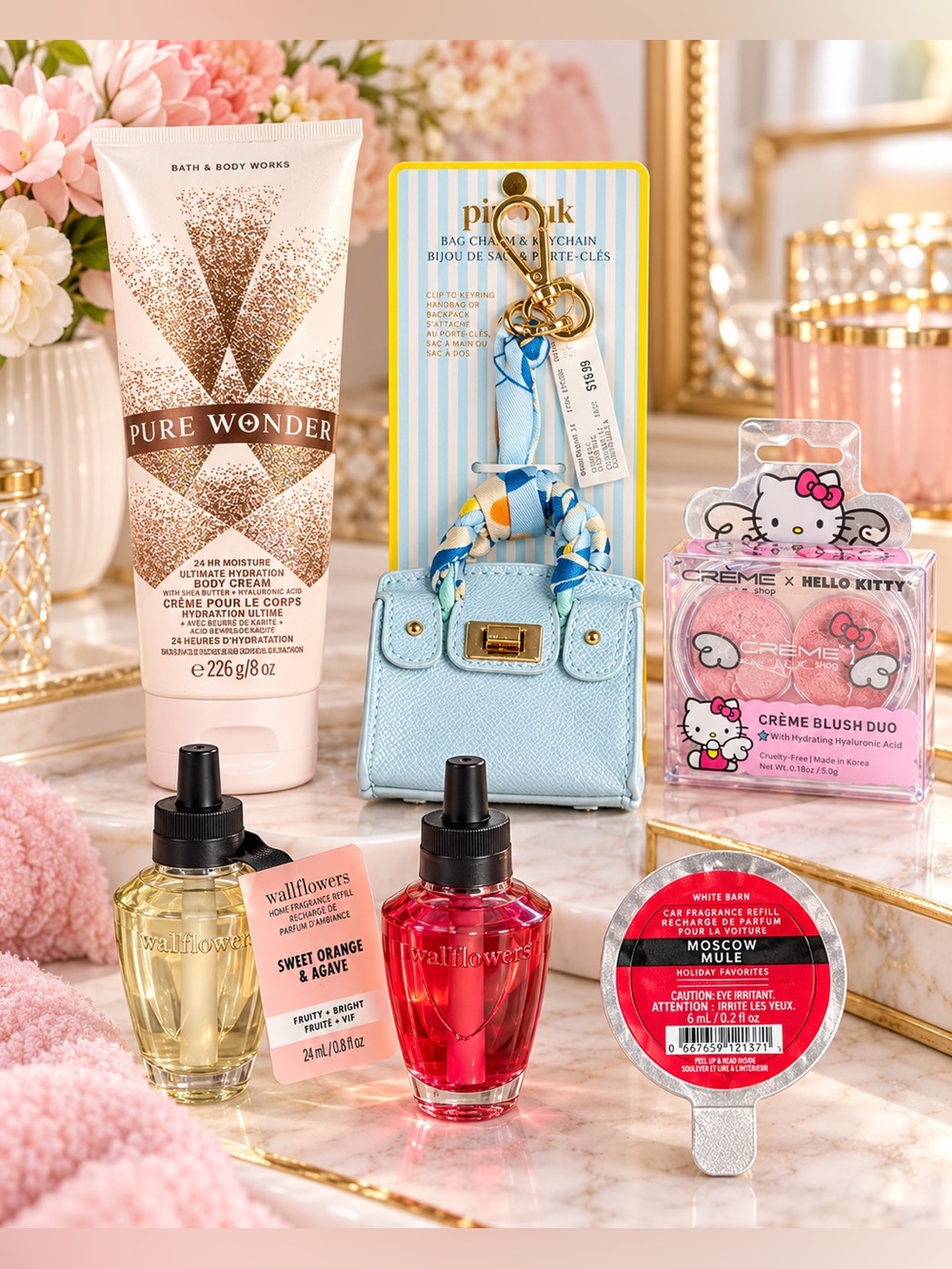 Beauty & Self Care Bundle Hello Kitty Bath Body Works Pixie Mood 6 Pieces